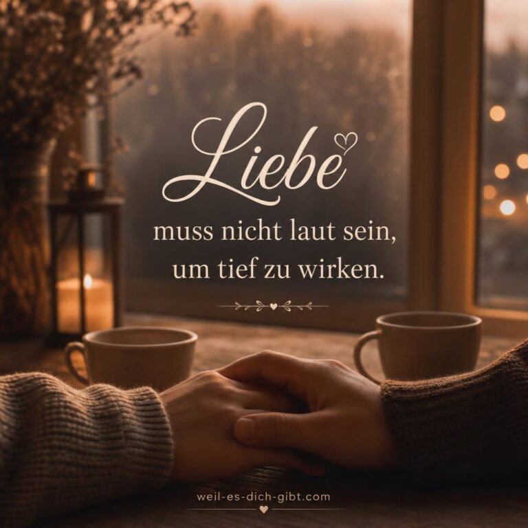 Bild: Liebe Muss Nicht Laut Sein Um Tief Wirken Kraft Stillen Liebe Im Alltag - Liebe Sprüche, Sprüche