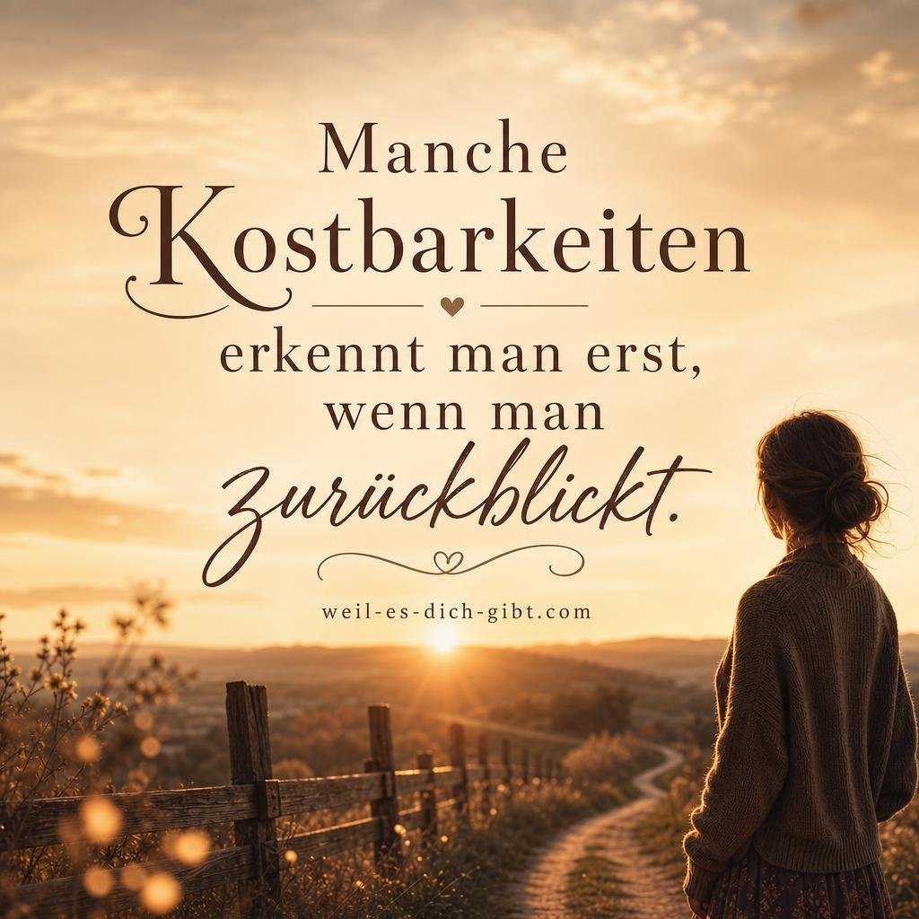Visualisierung: Manche Kostbarkeiten Erkennt Man Erst Wenn Man Zurückblickt