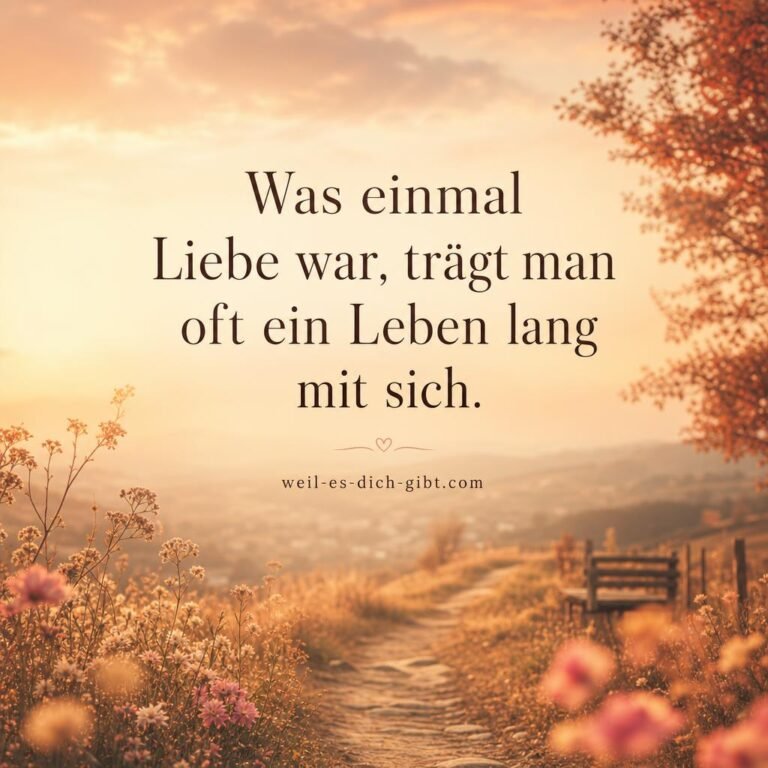 Bild: Was Einmal Liebe Trägt Man Oft Ein Leben Lang Sich - Liebe Sprüche, Sprüche
