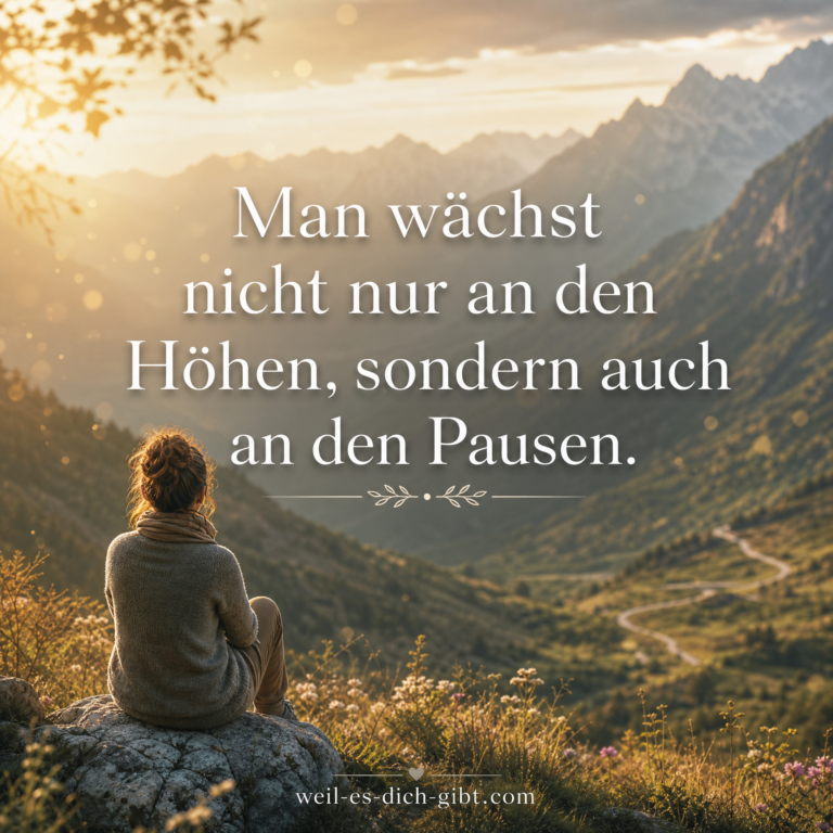 Bild: Man Wächst Nicht Nur An Höhen Sondern Auch An Pausen - Motivierende Erfolg Sprüche, Sprüche