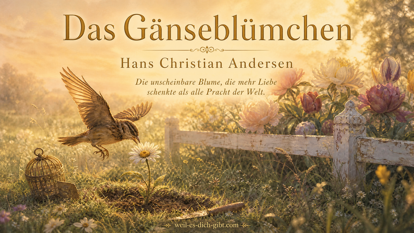 Visualisierung: Gänseblümchen Märchen Hans Christian Andersen