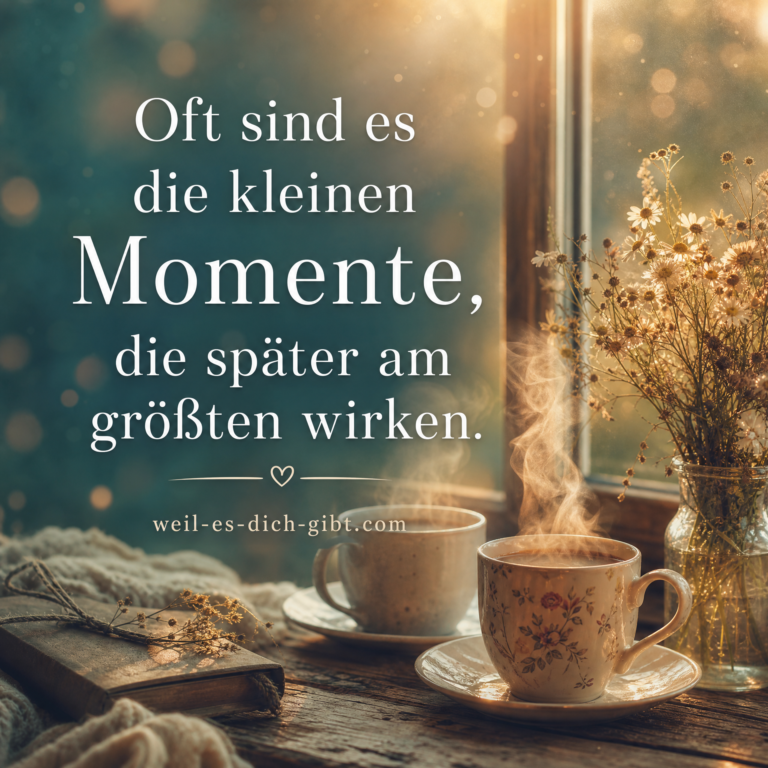 Illustration zum Thema: Oft Es Kleinen Momente Später Am Größten Wirken