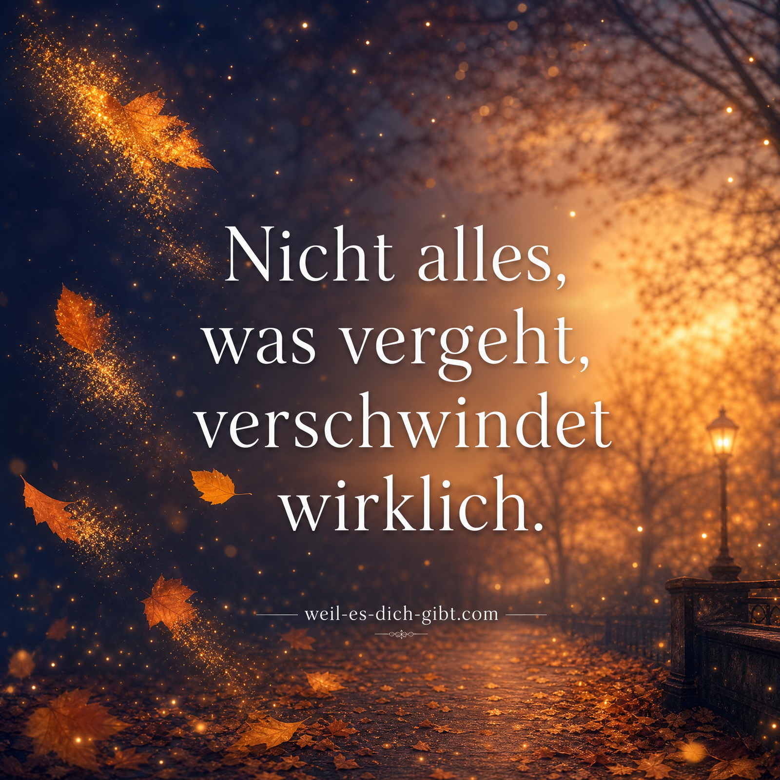 Nicht Alles Was Vergeht Verschwindet Wirklich - anschauliche Darstellung
