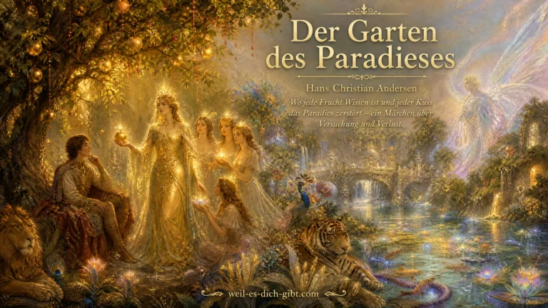 Illustration zum Thema: Garten Paradieses Märchen Hans Christian Andersen