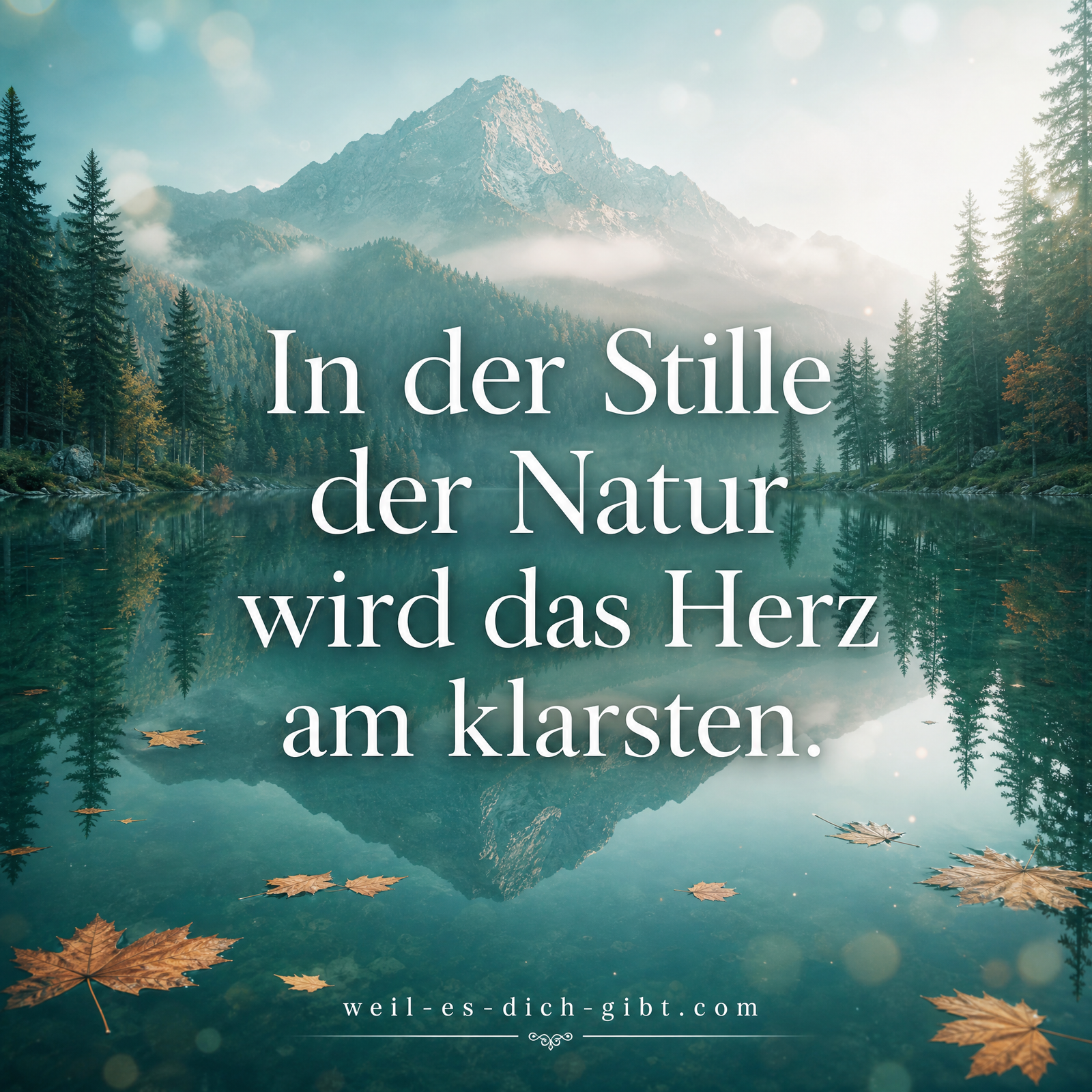 Stille Natur Herz Am Klarsten - anschauliche Darstellung