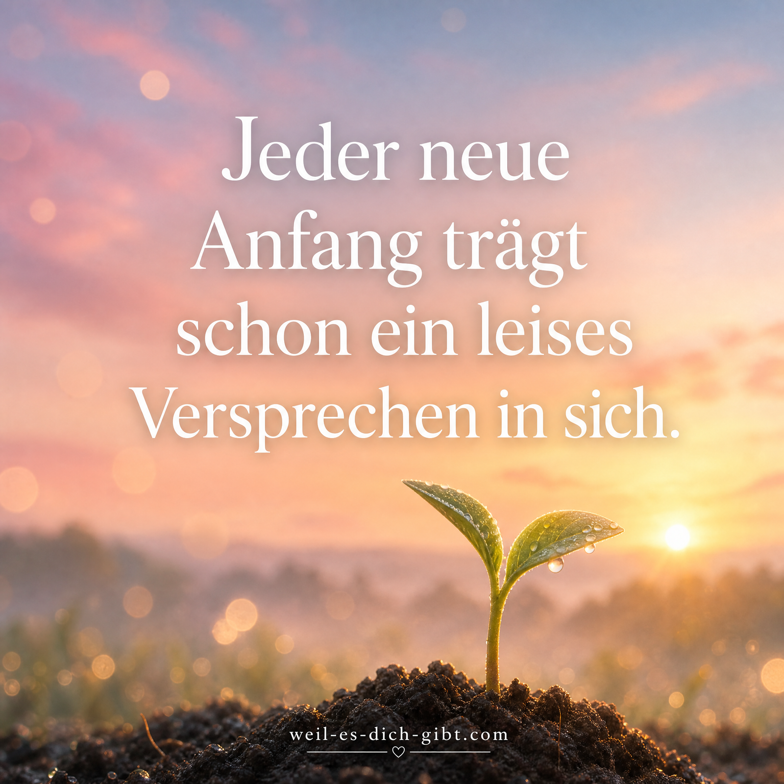 Illustration zum Thema: Jeder Neue Anfang Trägt Schon Ein Leises Versprechen Sich