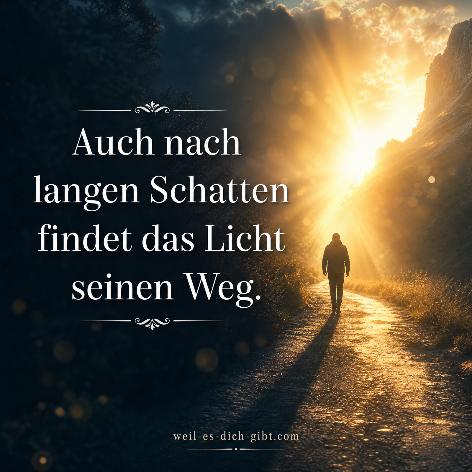 Illustration zum Thema: Auch Langen Schatten Findet Licht Seinen Weg