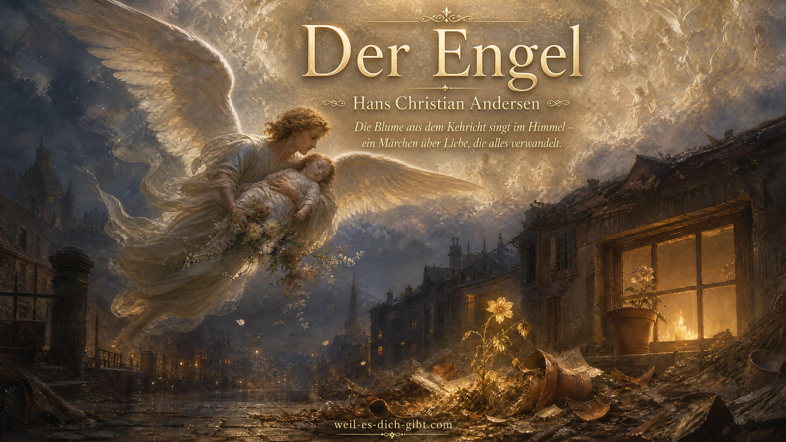 Engel Märchen Hans Christian Andersen - anschauliche Darstellung