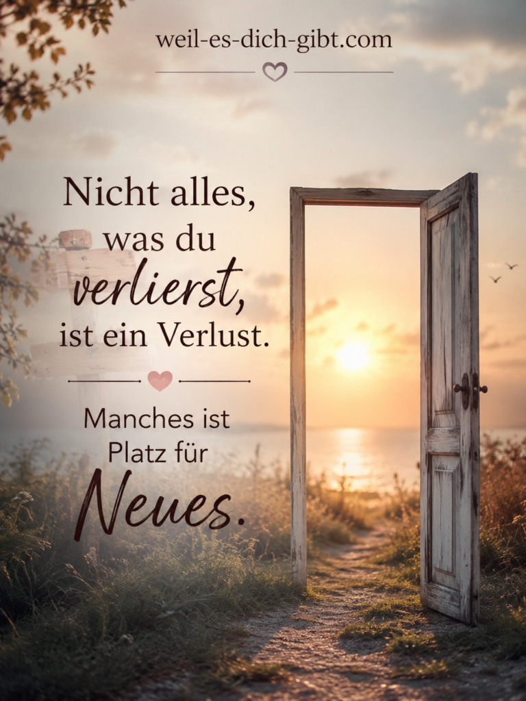 Bild: Nicht Alles Was Du Verlierst Ein Verlust Spruch Amp Bedeutung - Nachdenkliche Sprüche, Sprüche