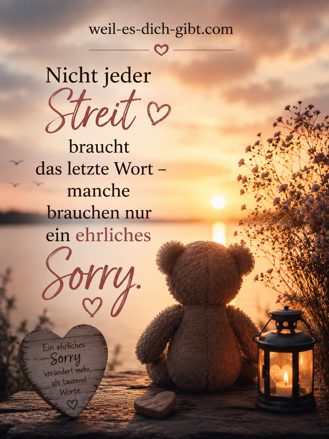 Nicht Jeder Streit Braucht Letzte Wort Manche Brauchen Nur Ein Ehrliches Sorry - anschauliche Darstellung