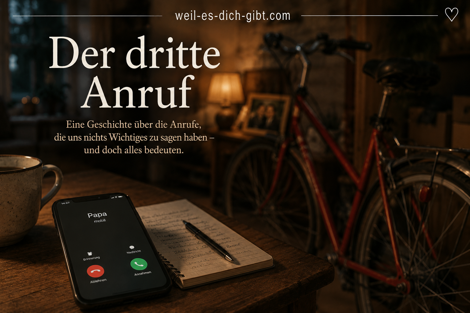 Visualisierung: Dritte Anruf Kurzgeschichte Über Eltern Man Nicht Wegdrückt