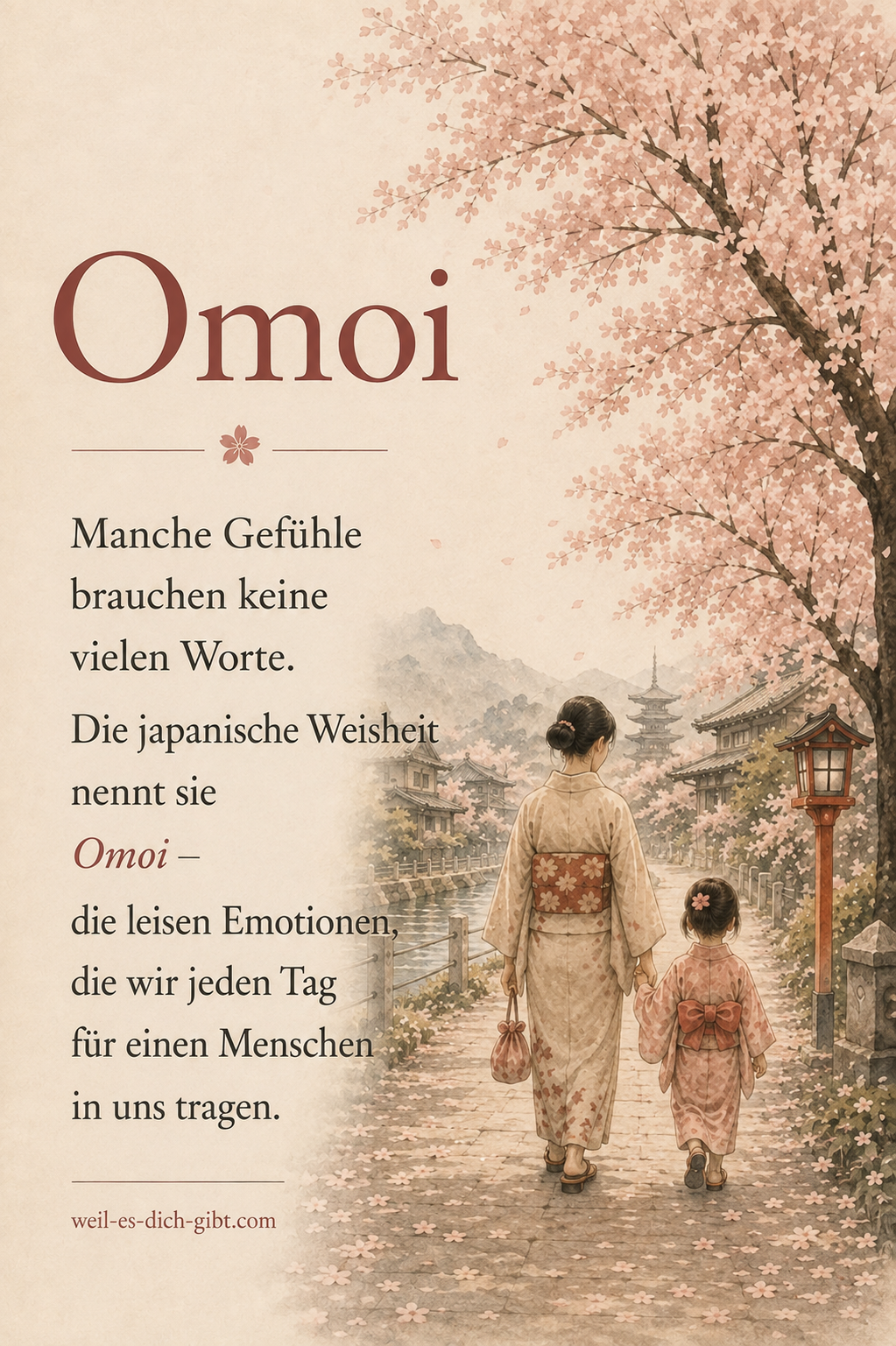 Illustration zum Thema: Omoi Manche Gefühle Brauchen Keine Worte