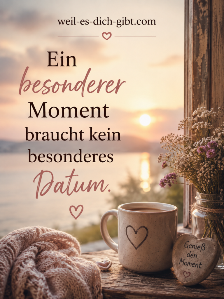 Illustration zum Thema: Ein Besonderer Moment Braucht Kein Besonderes Datum Spruch Amp Bedeutung