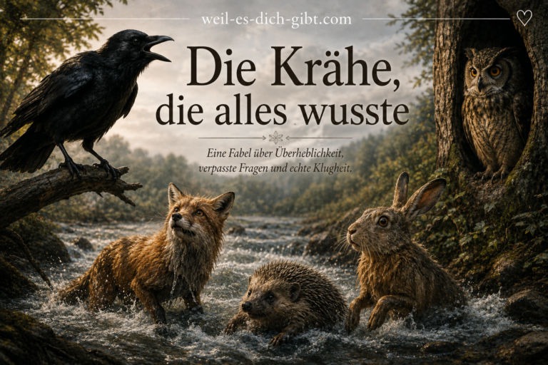 Bild: Krähe Alles Wusste Fabel Über Selbstüberschätzung - Fabeln, Kurzgeschichten