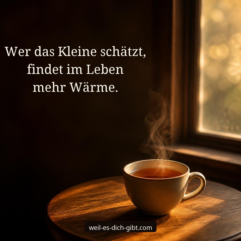 Illustration zum Thema: Wer Kleine Schätzt Findet Im Leben Mehr Wärme