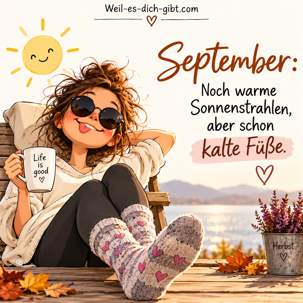 Visualisierung: September Noch Warme Sonnenstrahlen Schon Kalte Füße