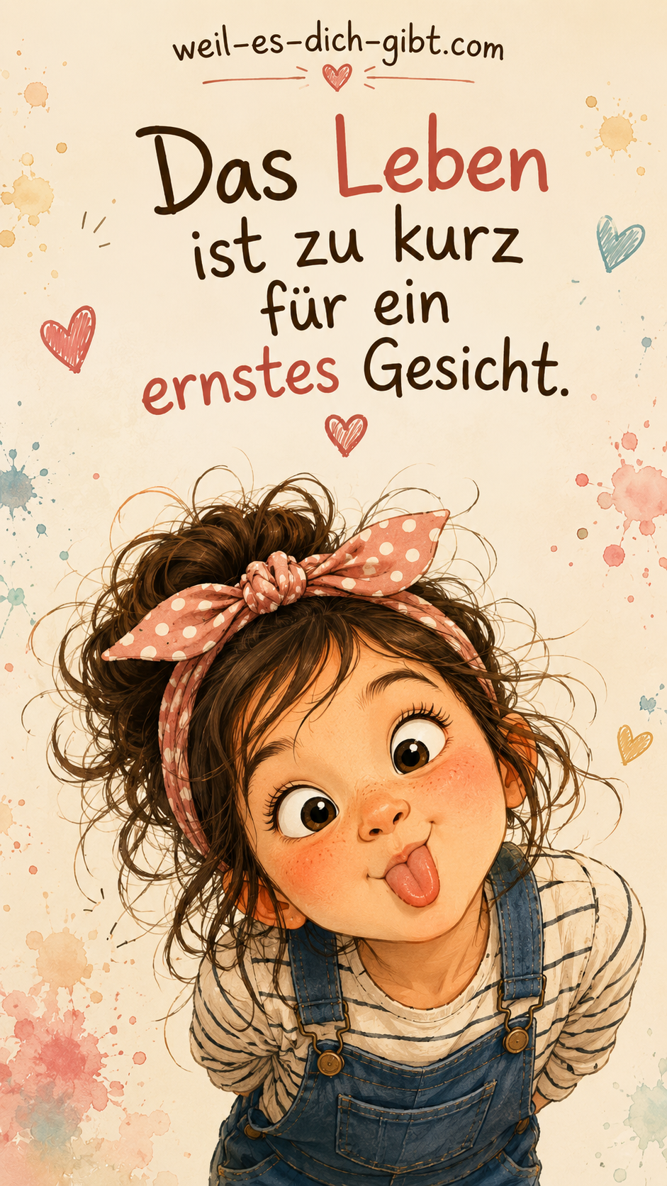 Illustration zum Thema: Leben Kurz Für Ein Ernstes Gesicht