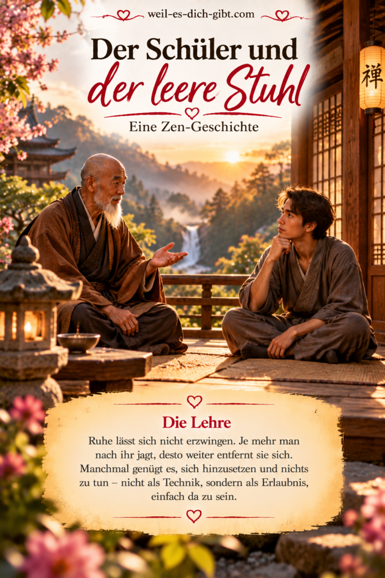 Schüler Leere Stuhl Zen-Geschichte - anschauliche Darstellung