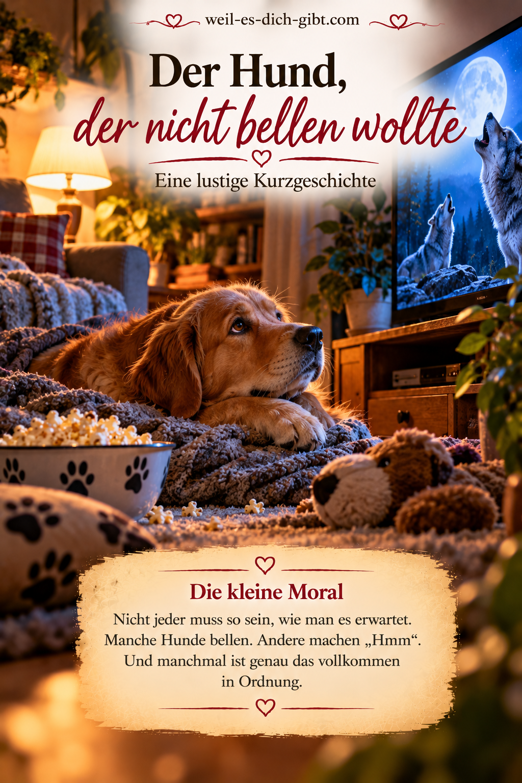 Visualisierung: Hund Nicht Bellen Wollte Lustige Kurzgeschichte